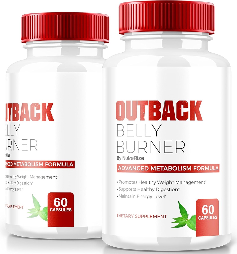(2 balenie) Outback Belly Burner Pills, Premium Out Back Belly Burner Keto Kapsule, Všetky prírodné Keto doplnok k podpore Fitness a telesných cieľov, Oficiálne Outback BellyBurner Recenzia (120 Kapsule)
