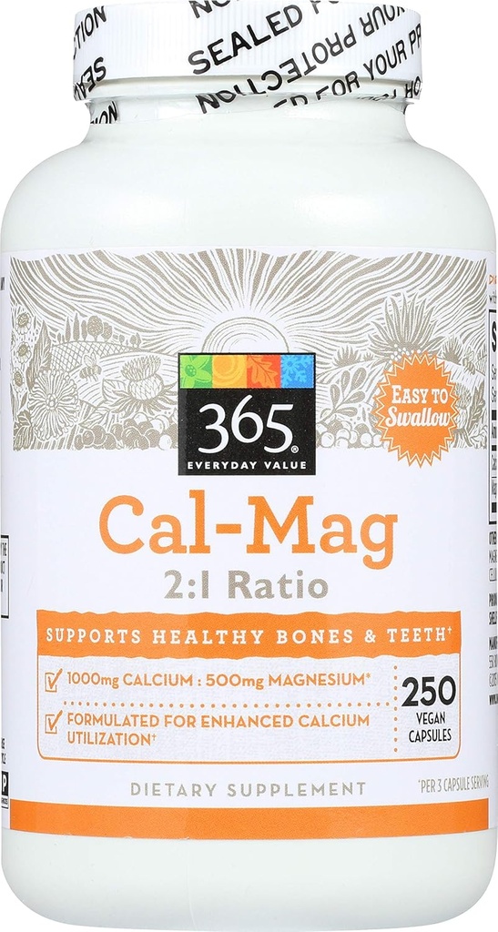 365 podľa trhu s celými potravinami, pomer Cal-Mag 2:1, 250