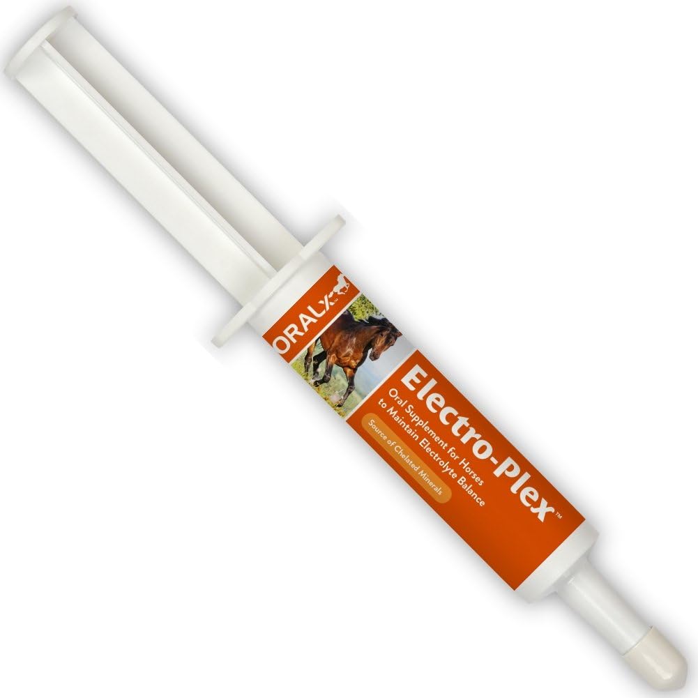 DAONEG Electro-Plex Electrolyte Paste pre kone. Replenishes Electrolytes & Nutrients. Podporuje spotrebu vody. Jednoduchá striekačka. 1.2 Oz.