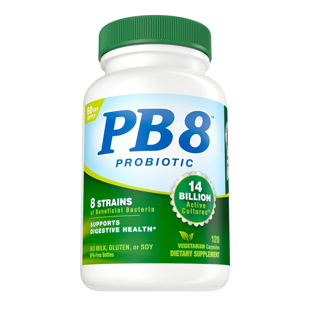 Výživa PB 8 Probiotické Acidophilus For Life* Vegetariánske diétne doplnky pre mužov a ženy, 120 grófov