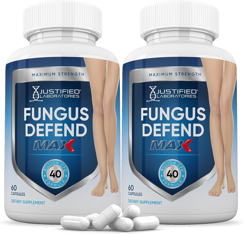 Justified Laboratories (2 balenia) Fungus Defend Max Pills 40 Milión CFU Probiotic 120 Kapsule