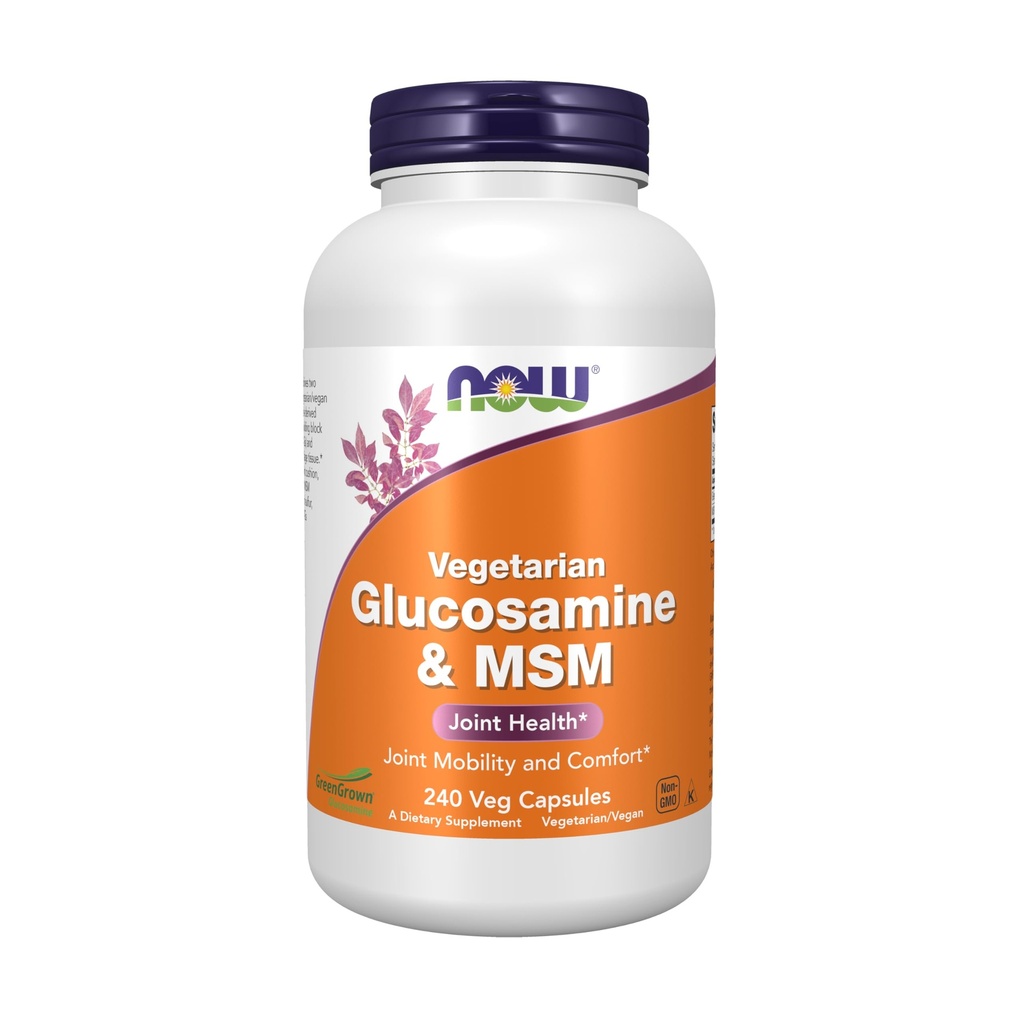 NowFoods Vegetarian Glukozamín a MSM Joint Health 240 Veg Kapsule