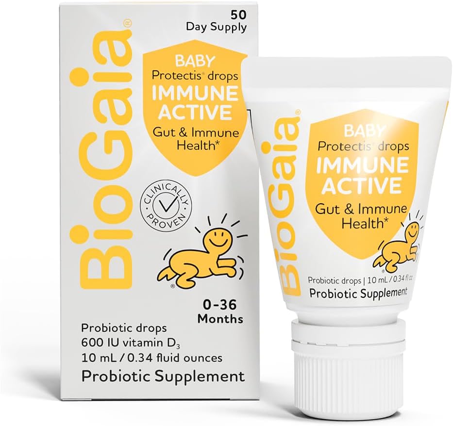 BioGaia Immune Active Baby Probiotické kvapky + Vitamín D 