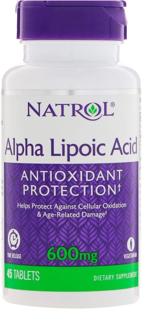 Natrol Alpha Lipoic Acid Time Release - 600 mg - 45 tabliet