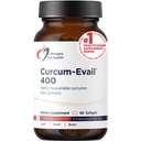 Designs for Health Curcum-Evail 400 - Biodostupné Turmeric Curcumin Supplements - Evail Emulsification Technology - Curcumin C3 Complex with Turmeric Oil + Vitamin E, Non-GMO (60 Softgels)