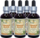 Dragon Blood Resin (Daemonorops Draco) Tinculation, Sušená resin Liquid Extract (Názov brada: HerbalTerra, hrdo vyrobené v USA) 5x2 fl.oz (5x60 ml)