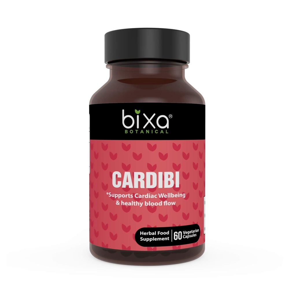Ayurvedic Natural Herbal Supplement CARDIBI kapsuly Pure Authentic Premium Quality 60 Veg kapsuly (450 mg) (s Arjuna,Guggul, Punarnava, Trikatu prášok a cesnak extrakt)