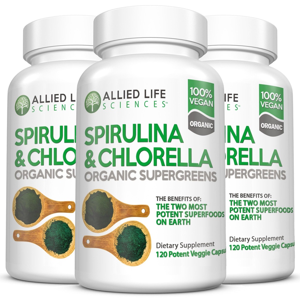 Spojenecký život Spirulina a Chlorella 
