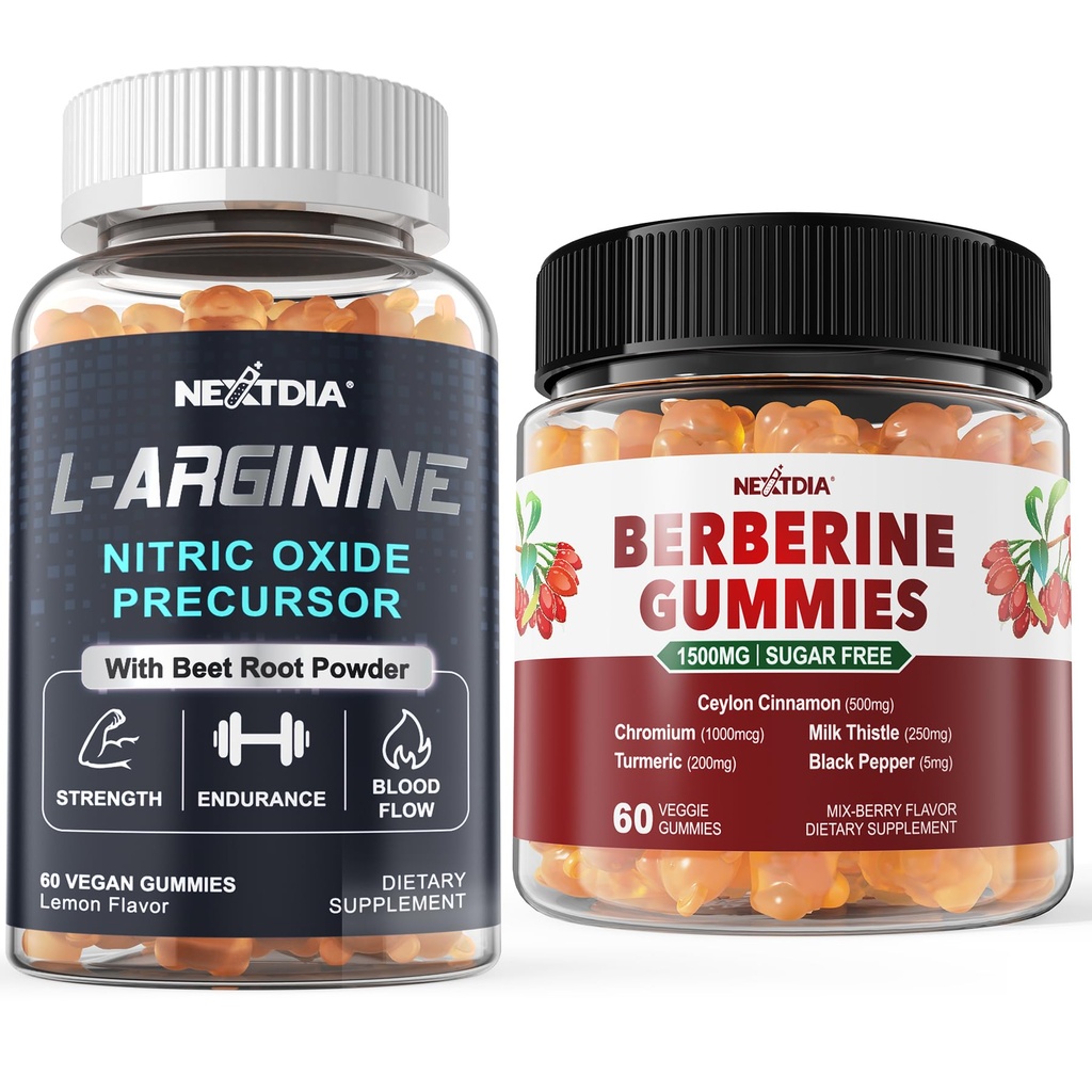 L arginín Gummies + Berberine Supplement 1500mg