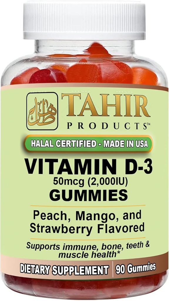 Tahir Halal Vitamín D3 2000 IU Gummies 