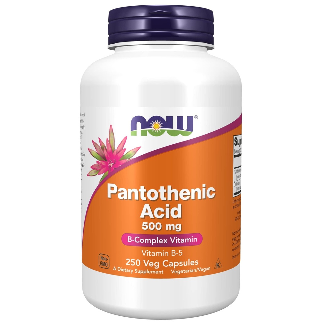 TERAZ potravinové doplnky, kyselina pantoténová (vitamín B-5) 500 mg,B-komplexný vitamín 250 kapsúl