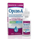 Opcon-A Alergie očné kvapky Bausch + Lomb, pre Itch a Redness Relief, červené a svrbenie oči Antihistaminika Očná kvapka, klinicky dokázaná liečba, 0,5 Fl Oz