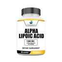 American Standard Supplements Alpha Lipoic Acid 1300mg Per Serving - Vegan, Gluten Free, Non-GMO, 90 Kapsule, 45 Servings