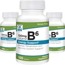 Kvalitná voľba Vitamín B6 100mg 100 Počet fliaš tabliet (3 balenia)