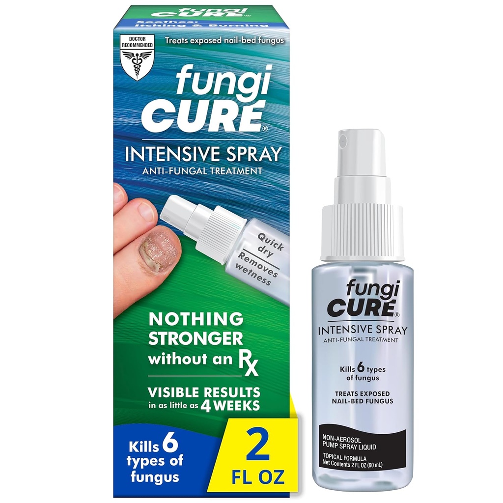 FUNGICURE intenzívny sprej, upokojuje svrbenie a pálenie, 2 Fluid Ounce (Stock of 1)