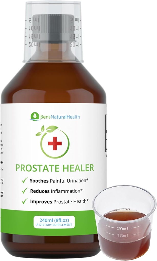 Ben 's Natural Health Prostate liečiteľ, bylinné tekuté Tinktúra pre podporu prostaty, močový tok, a močový mechúr zdravie, 8 fl oz