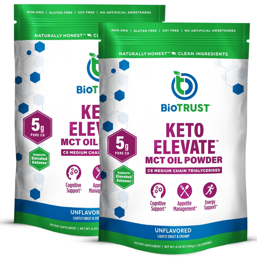 BioTrust Keto Výťah C8 MCT Powder 