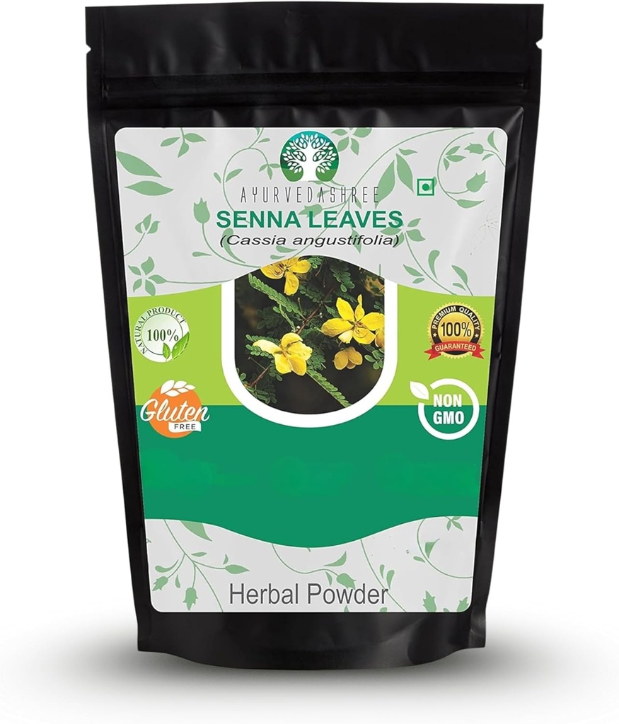 Senna Leaf Powder 200 Gm I Cassia angustifolia Powder I Ayurvedic bylinné doplnok k podpore tráviacej funkcie I 100% Pure & Natural