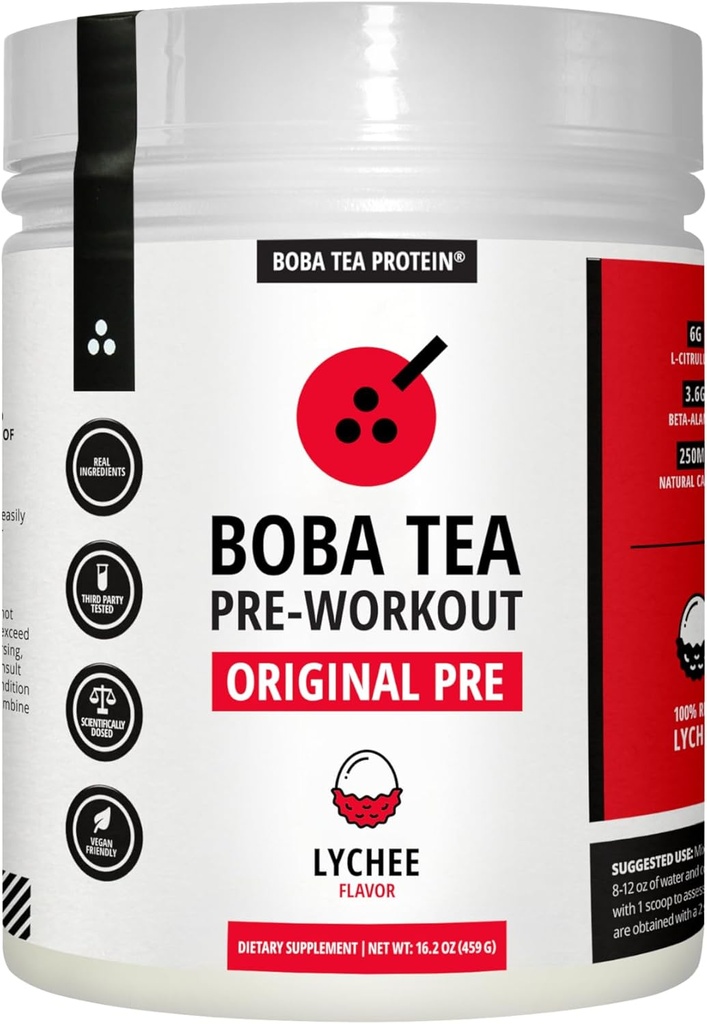 Boba Tea Pre-Workout Powder 