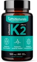 PhiNaturals Vitamín K2 Mk7 100 mcg Vegan 60 Kapsule Kosť Zdravie Kardiovaskulárne artérie - VIT k-2 MK-7 100mcg Supplement from Natto