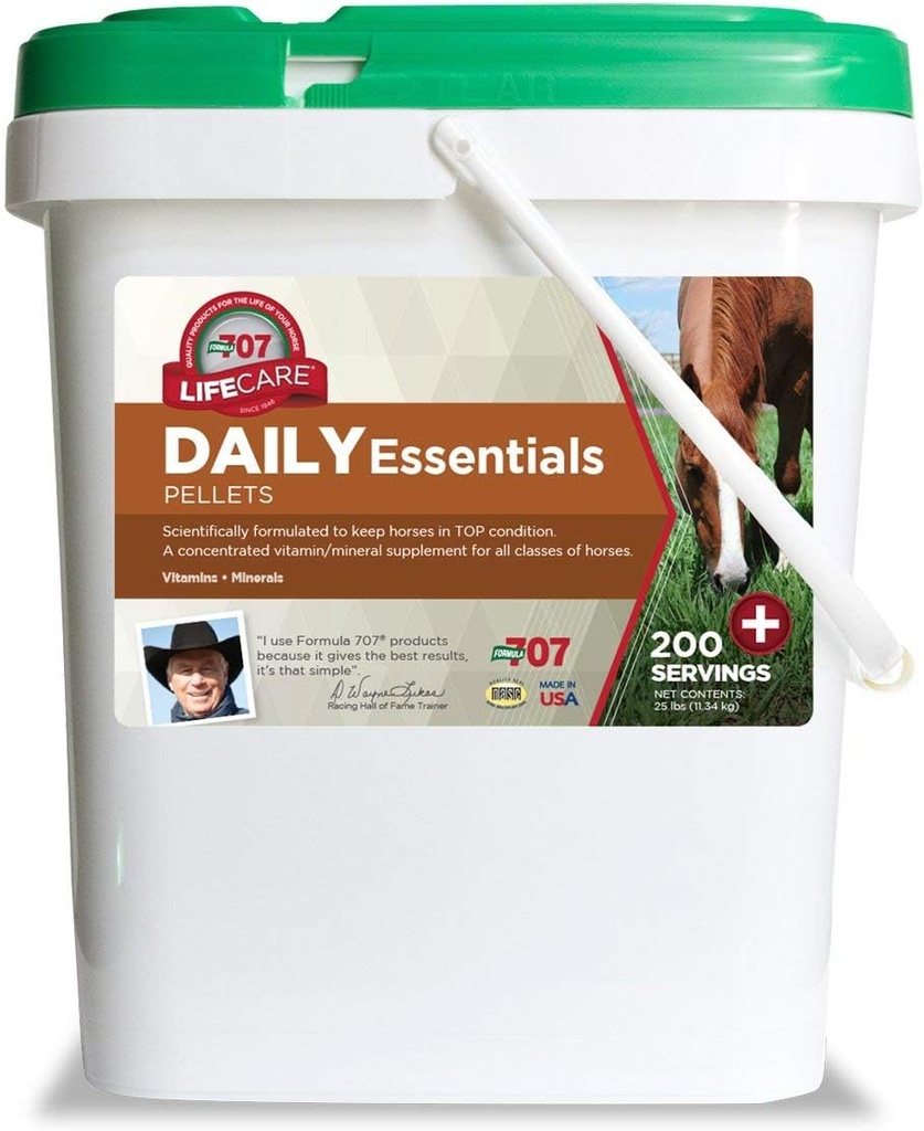 Vzorec 707 Daily Essentials Equine Supplement, 25lb Bucket 