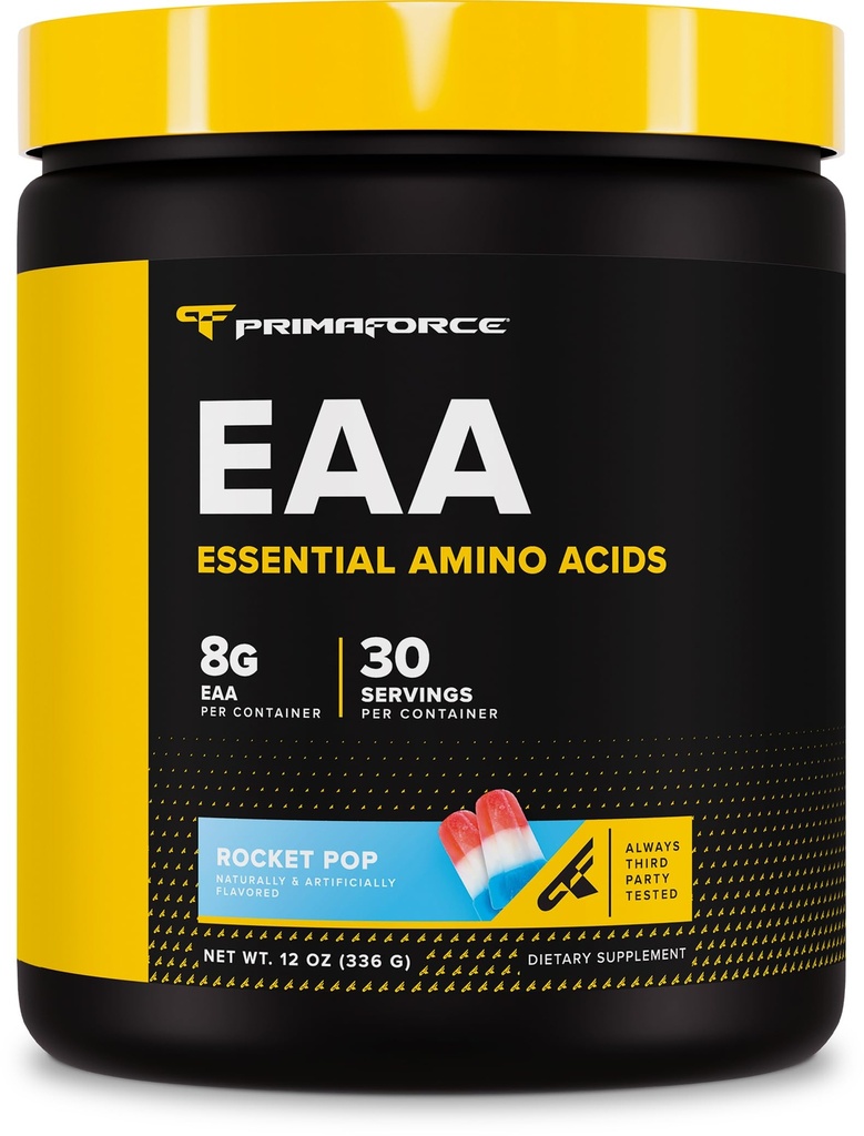 Primaforce EAA Powder (30 Servings, Rocket Pop Flavor) - Essential Amino Acides for Pre/Intra Workout and Recovery - Non-GMO a Gluten Free