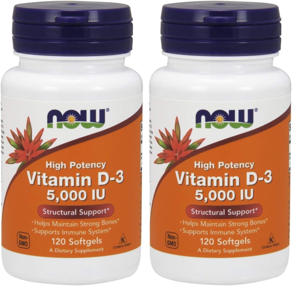Teraz vitamín D-3 5 000 IU 120 softgelov (dávka 2)