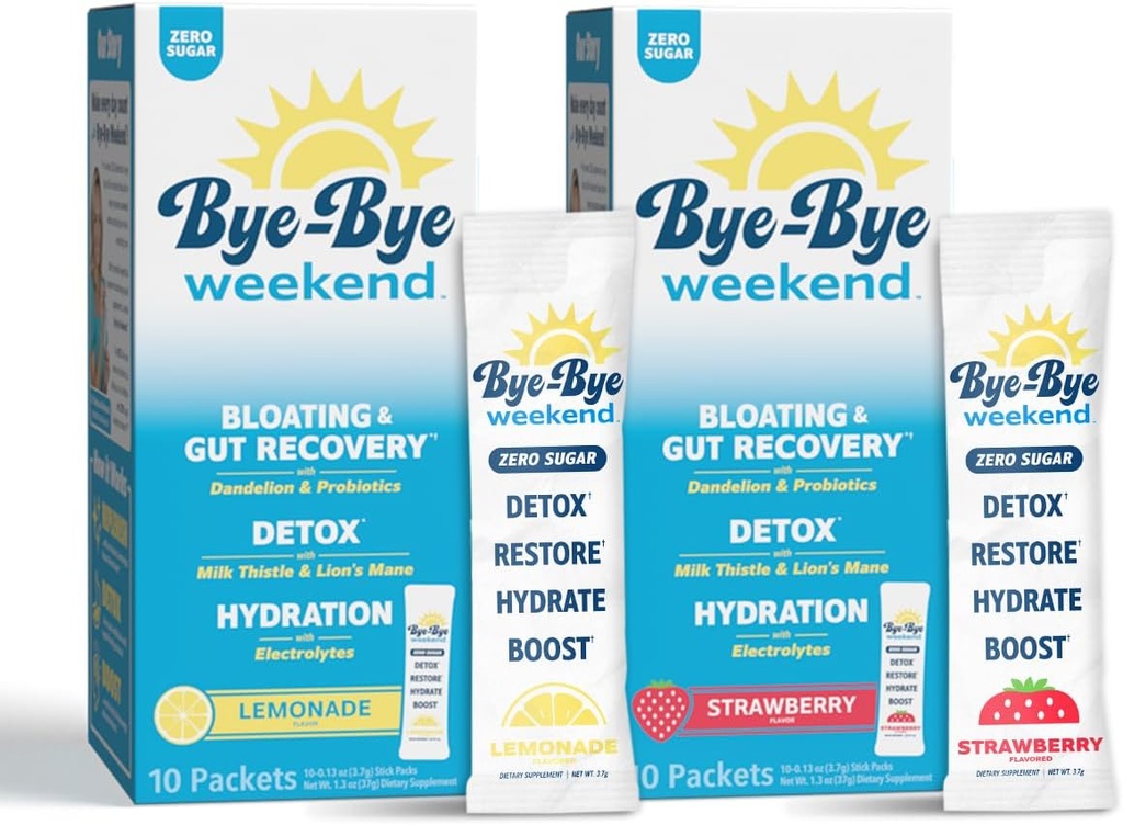 Detox Drink Mix w/Elektrolytes - pre Bloating, Recovery, Únava, Mozog hmla - Probiotiká, Lion