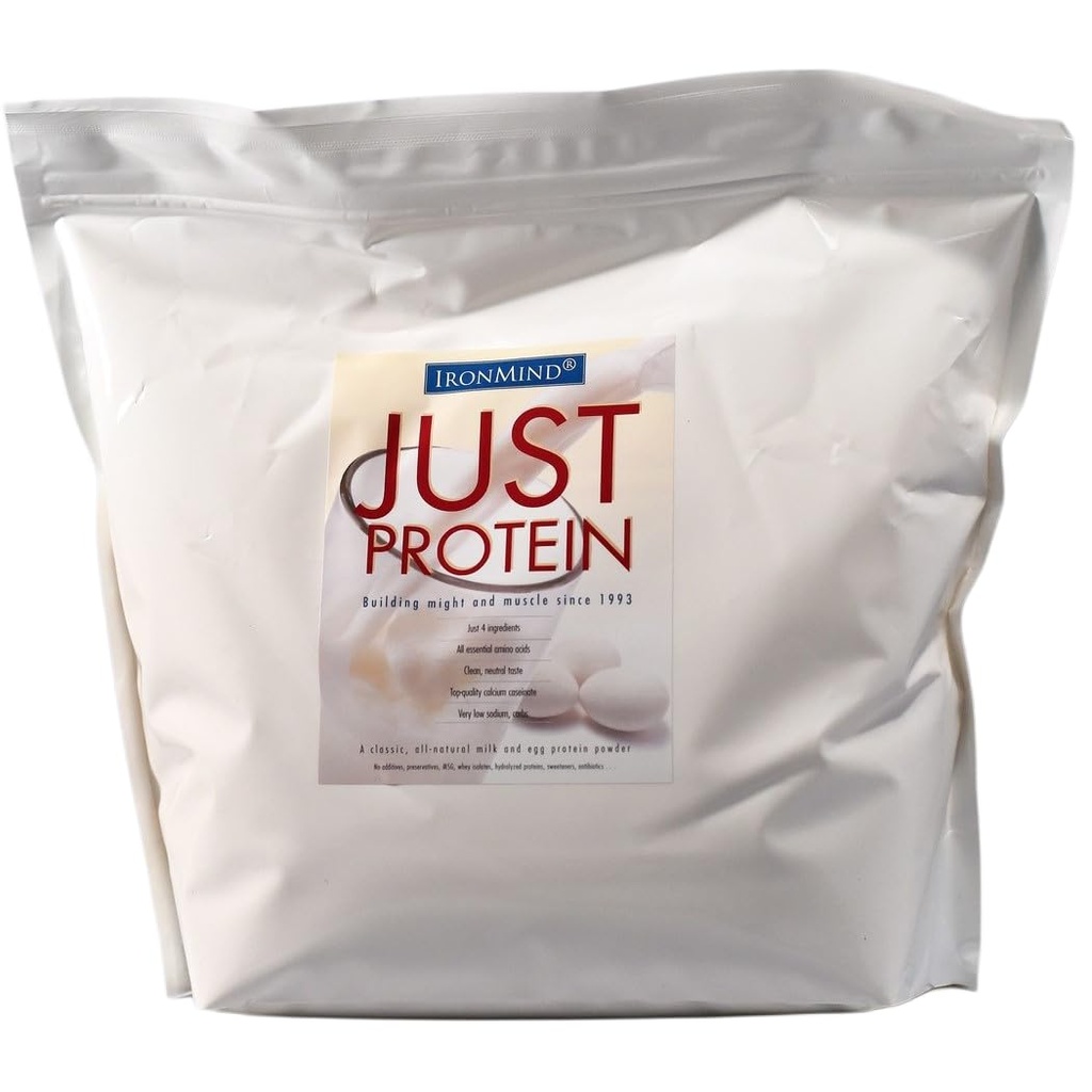 IronMind Just Protein 5 libra Classic Milk and Egg Supplement Powder, Vanilla, Non-GMO, No Addendments 18g Protein, 80 Servings