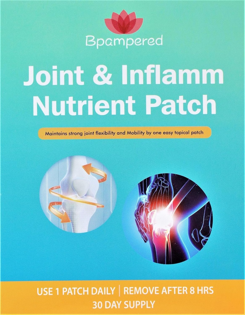 Joint & Inflamm Nutrient Patch - Glucosamine Chondroitin Complex s MSM pre spoločné zdravie, podporuje flexibilitu a mobilitu kĺbov, spoločné diskofort úľava