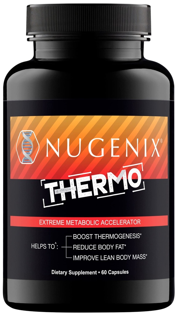 Nugenix Thermo - Termogénny spaľovač tukov Doplnok pilulky pre mužov, Extrémny metabolický akcelerátor, 60 Počet