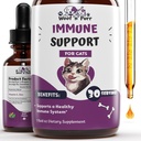 Imunitná podpora pre mačky - Pomoc pri podpore zdravého imunitného systému - Cat Immune Booster - Cat Immune Support - Cat Immune Supplement - Immune Support Mačky - Cat Immune Suplement - 1 fl oz