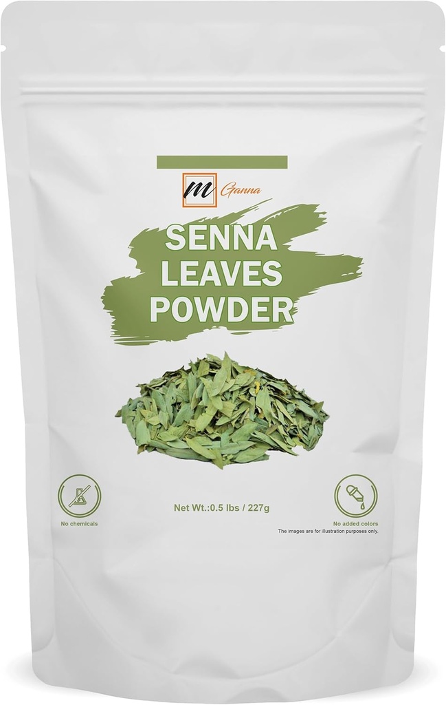 100% Natural Senna Powder 0,5 LBS / 227 GMS (Cassia Angustifolia) pre zdravie a starostlivosť o pleť