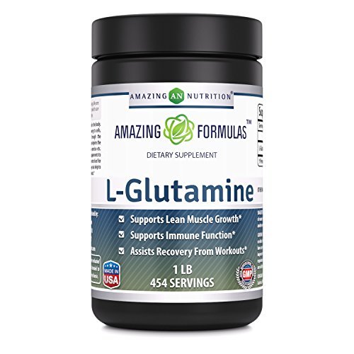 Amazing Formulates L-Glutamine Powder Amino Acid Supplement 