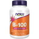TERAZ potravinové doplnky, vitamín B-100, výroba energie*, zdravie nervového systému*, 100 Veg kapsúl