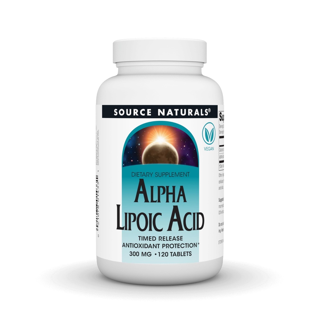 Zdroj Naturals Alpha Lipoic Acid, Time Released Antioxidant Protection* - 120 Tablety s časovým uvoľňovaním