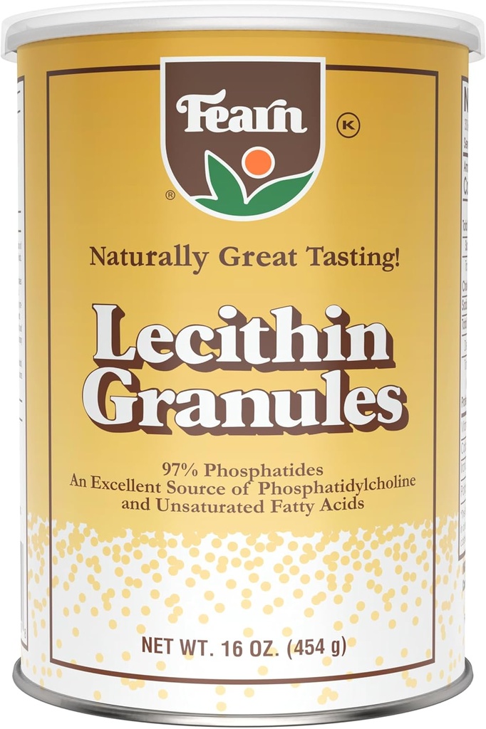 Fearn Natural Foods Soy Lecithin srsť s tučným emulgátorom s esenciálnymi živinami pre zdravie, zlepšiť textúru koláčov, chleba a DIY Gumies, 16 Oz
