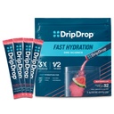 DripDrop Hydratačné balíčky - Watermelon - Single Serve Electrolytes Powder Drink Mix - Non-GMO, Gluten Free, Vegan - 32 Sticks