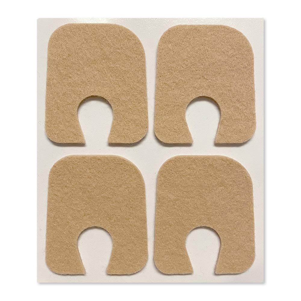 Aetna Foot Products - Lepidlo Felt U-Shaped Callus alebo Toe Pads, Balenie po 100, 1/8" hrubý