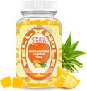 Bór Glycinate Gummies 10mg, CoQ10 100mg, Pomoc Absorpcia vápnika a horčíka, Interakcie s vitamínom D, 60 Počet