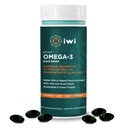 Iwi Omega-3 Sport, 60 Softgels (30 Servings), Plant-Based Vegan Algae Omega 3 s DHA, Cvičenie Recovery Podpora Dietary Supplement, Krill & Fish Oil Alternative, Žiadne ryby dochuť