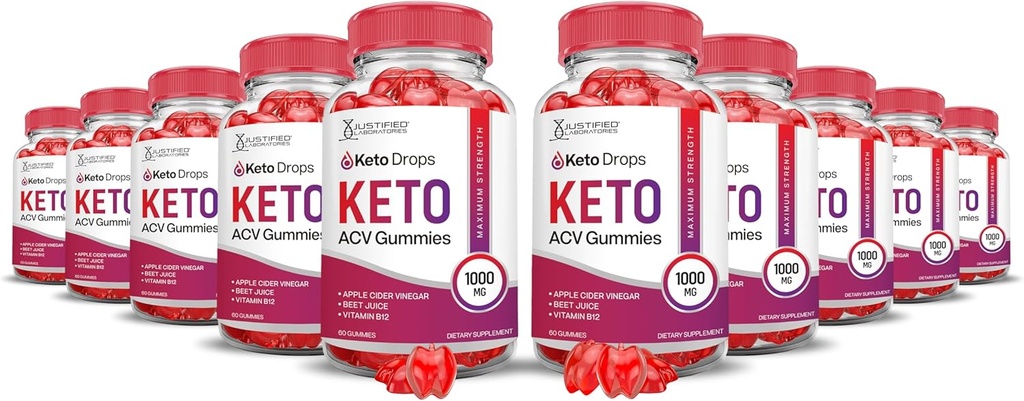 (10 balenie) Keto kvapky Keto ACV Gummies Advanced Formula 1000MG Keto kvapky Keto Gummies jablkový Cider Ocogar Formulated with Pomegranate Beet Juice Powder B12 Vegan Non GMO 300 Gummy