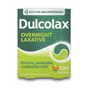 Dulcolax Stimulant Laxatívne tablety, predvídateľná a účinná úľava od zápchy, uľavuje cvičeniu a školeniu, Bisakodyl 5 mg, 100 grófov