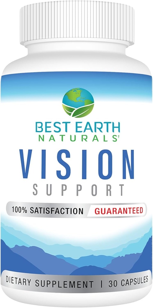 Vision Support Formula doplnok s očnými vitamínmi, luteín, vitamín A, Quercetin a viac - 30 Počet
