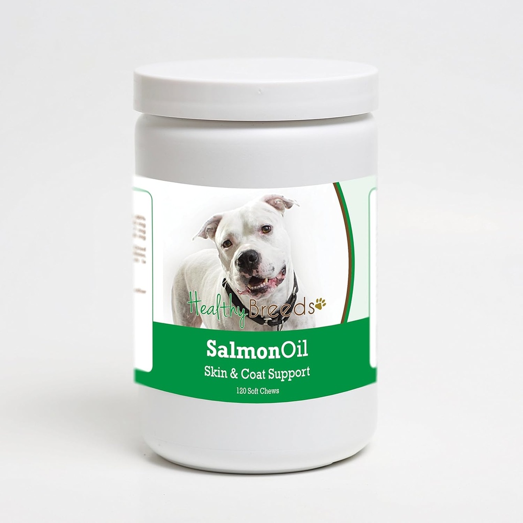Zdravé plemeno Pit Bull Salmon Oil Soft Chews 120 Počet