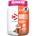Dymatizovať x Dunkin' Mocha Latte ISO100 Srvátkový proteínový prášok, 95 mg kofeínu, 25g proteínu, 5,5g BCAA, 120 kalov, bez lepku, 1g tuku, 1g cukru, 3g Carb (20 porcií)