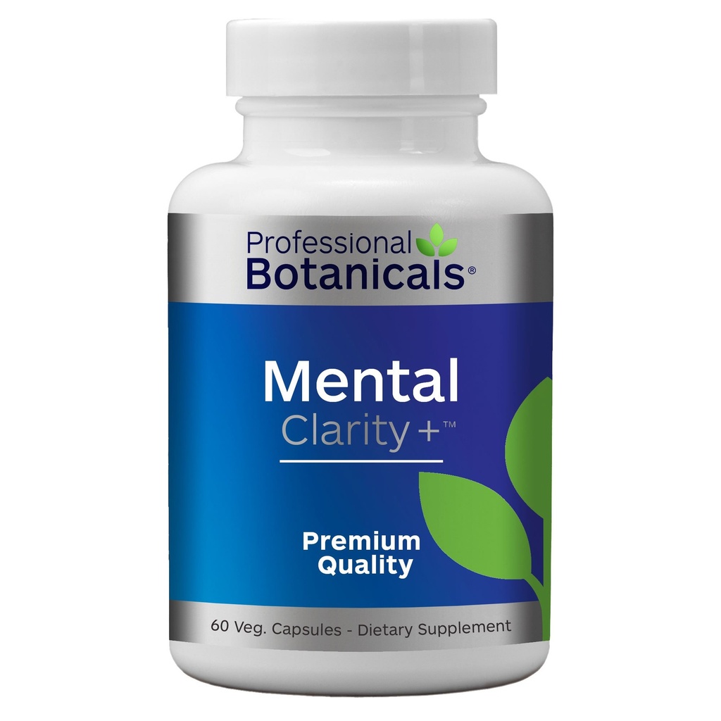 Profesionálne Botaniky Duševná jasnosť, Brain Supplement pre Focus, Energy, Pamäť a jasnosť - 60 Vegetariánske kapsule