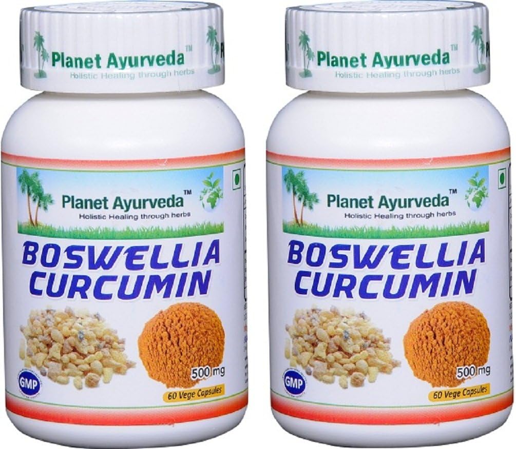 Planéta Ayurveda Boswellia Curcumin, 500mg Veg kapsuly - 2 fľaše