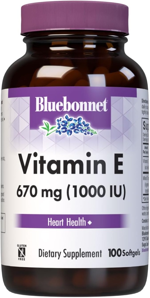 BlueBonnet vitamín E 1000 IU zmiešané softgely, 100 g