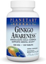 Planétové byliny Ginkgo Awareness Tablety, 120 Počet